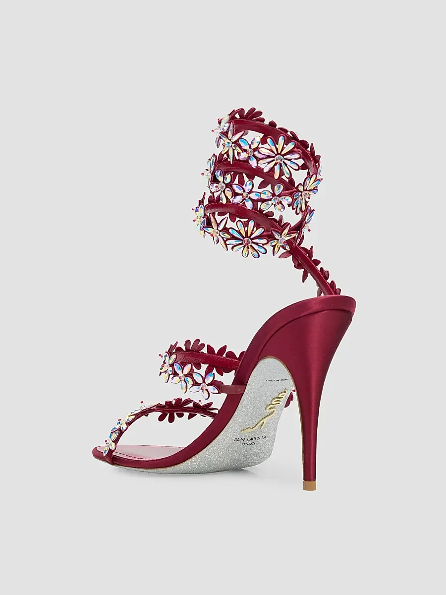 René Caovilla Women's Eva 105MM Crystal-Embellished Heeled Sandals | Thumbnail 4 René Caovilla Women's Eva 105MM Crystal-Embellished Heeled Sandals | Thumbnail 4