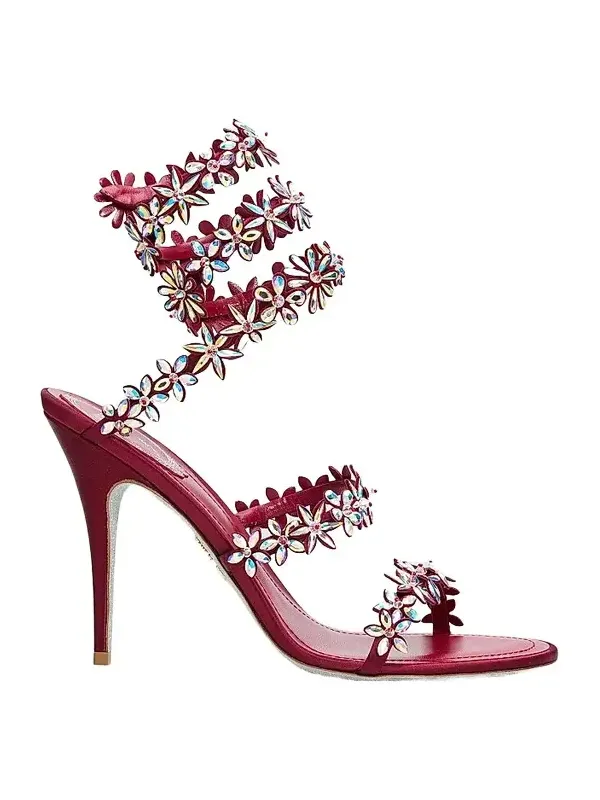 René Caovilla Women's Eva 105MM Crystal-Embellished Heeled Sandals