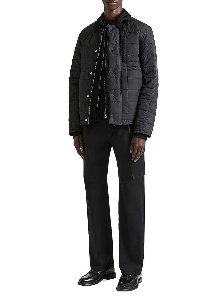 Givenchy Men's Couture Seam Quilted Blouson Jacket | Thumbnail 2 Givenchy Men's Couture Seam Quilted Blouson Jacket | Thumbnail 2