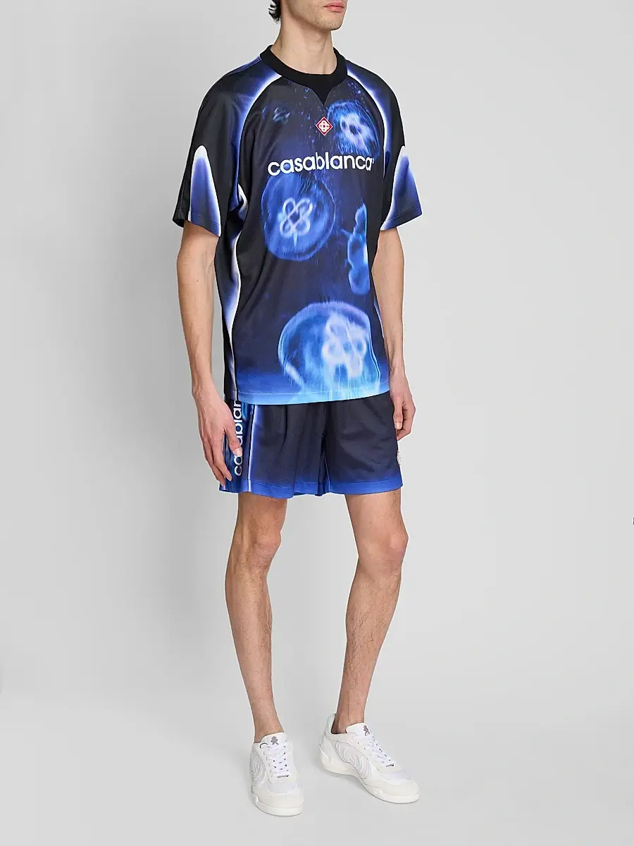 Casablanca Men's Short-Sleeve Football Top | Thumbnail 2