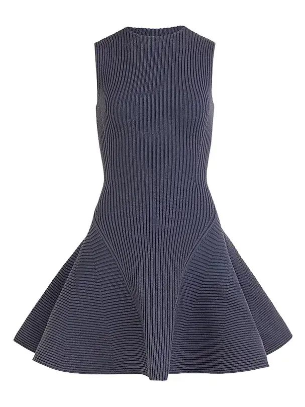 Women's Rib-Knit Strapless Skater Dress Women's Rib-Knit Strapless Skater Dress