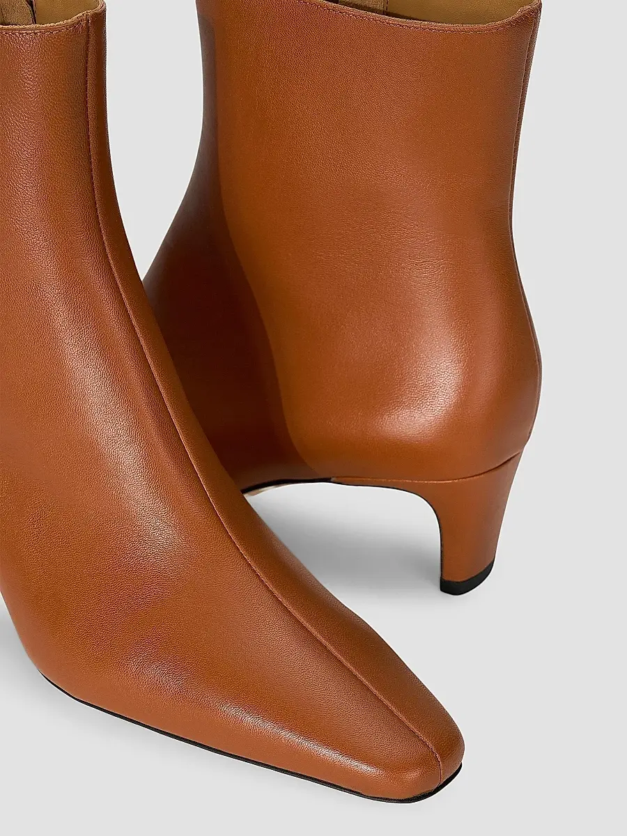 Staud Women's Wally 55MM Leather Ankle Boots | Thumbnail 4 Staud Women's Wally 55MM Leather Ankle Boots | Thumbnail 4