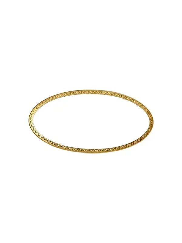L'Objet Neptune Porcelain & 24K-Gold Oval Platter