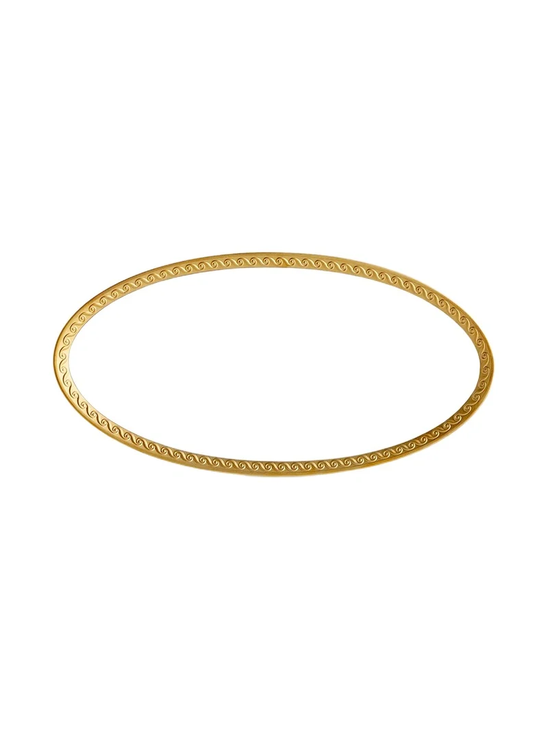 L'Objet Neptune Porcelain & 24K-Gold Oval Platter