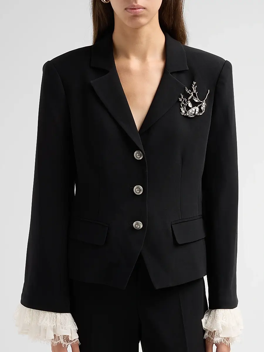 Cinq à Sept Women's Sorren Embellished Blazer | Thumbnail 5 Cinq à Sept Women's Sorren Embellished Blazer | Thumbnail 5