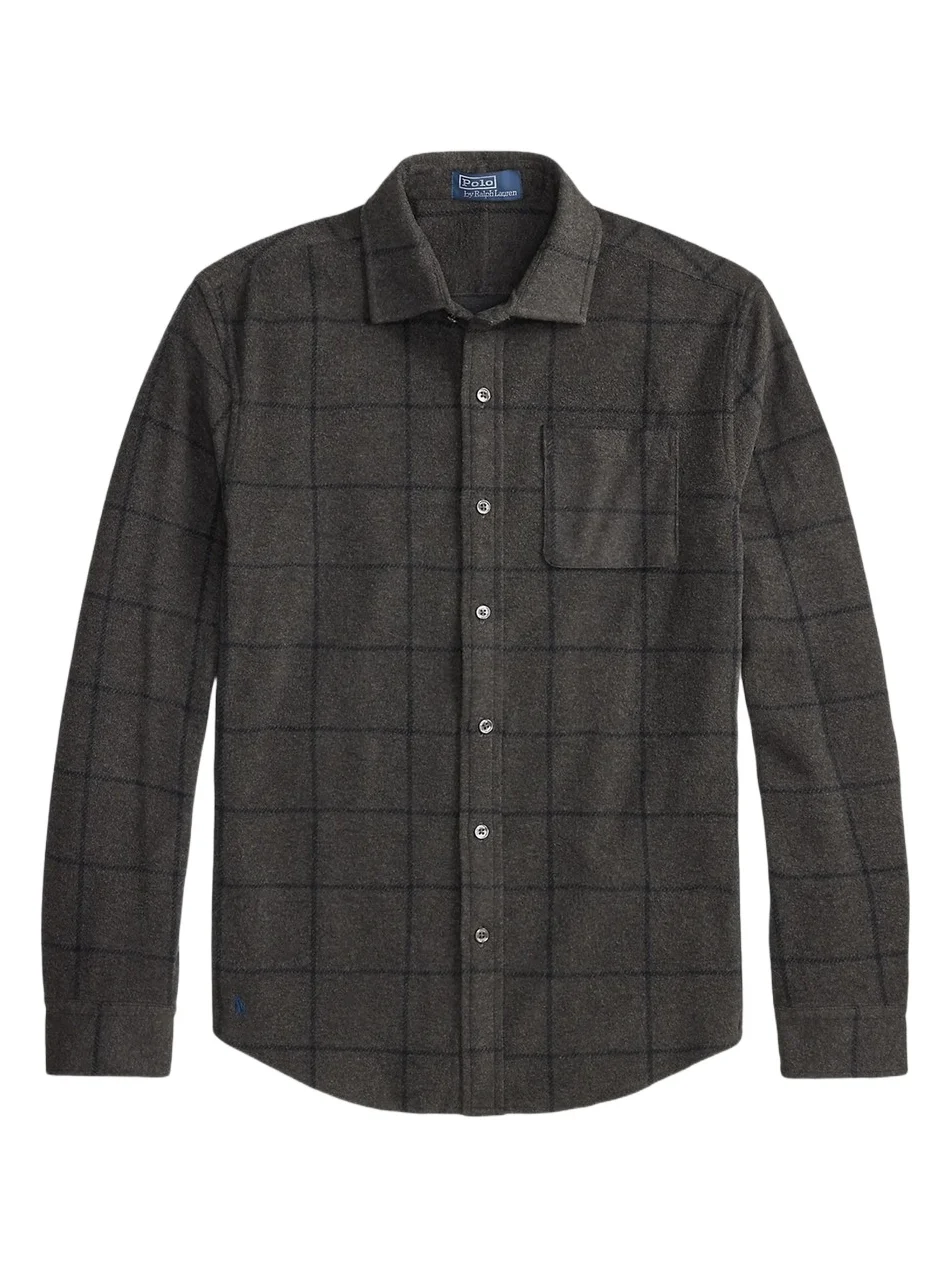 Polo Ralph Lauren Men's Glen Plaid Stretch-Knit Flannel Shirt