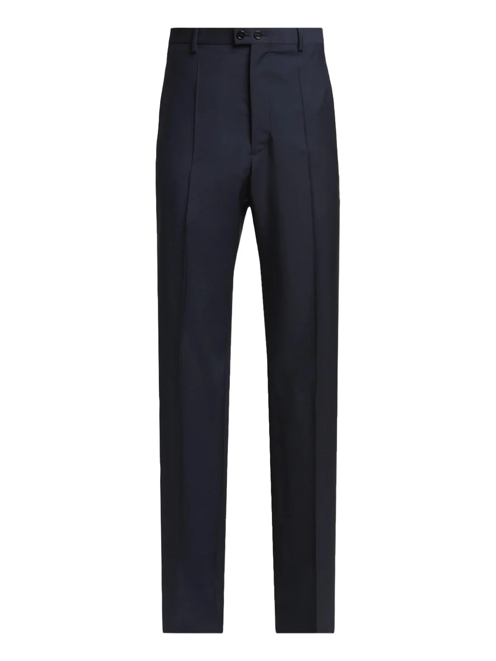 Men's Virgin Wool-Mohair Pintucked Trousers