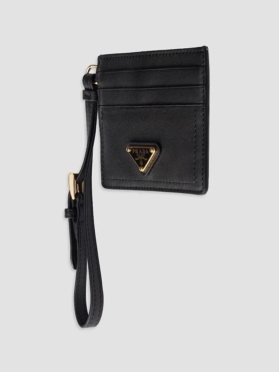 Prada Women's Nappa Leather Card Holder | Thumbnail 3 Prada Women's Nappa Leather Card Holder | Thumbnail 3