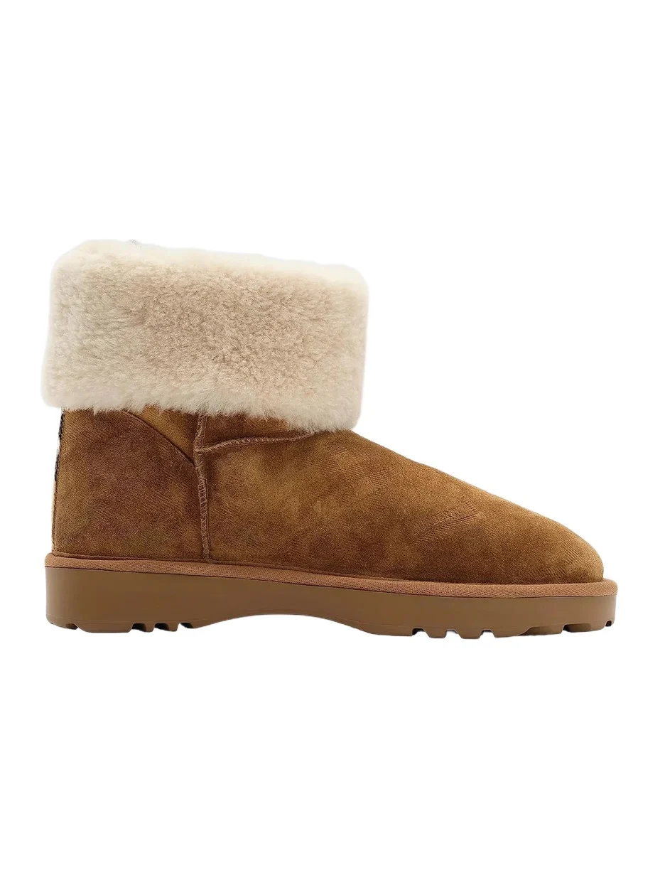 Burberry Women's Check Shearling Flint Boots