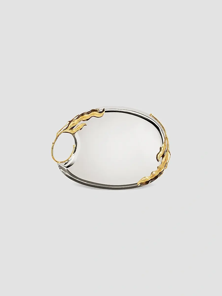 L'Objet Fern Stainless Steel & 24K-Gold Large Tray | Thumbnail 3 L'Objet Fern Stainless Steel & 24K-Gold Large Tray | Thumbnail 3