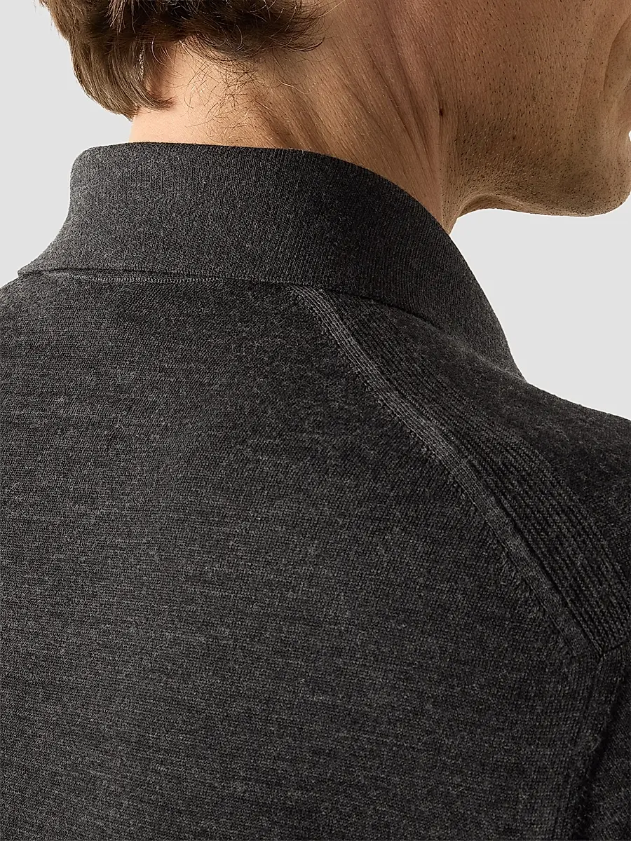 Zegna Men's Trofeo 15milmil15 Wool Polo Shirt | Thumbnail 4