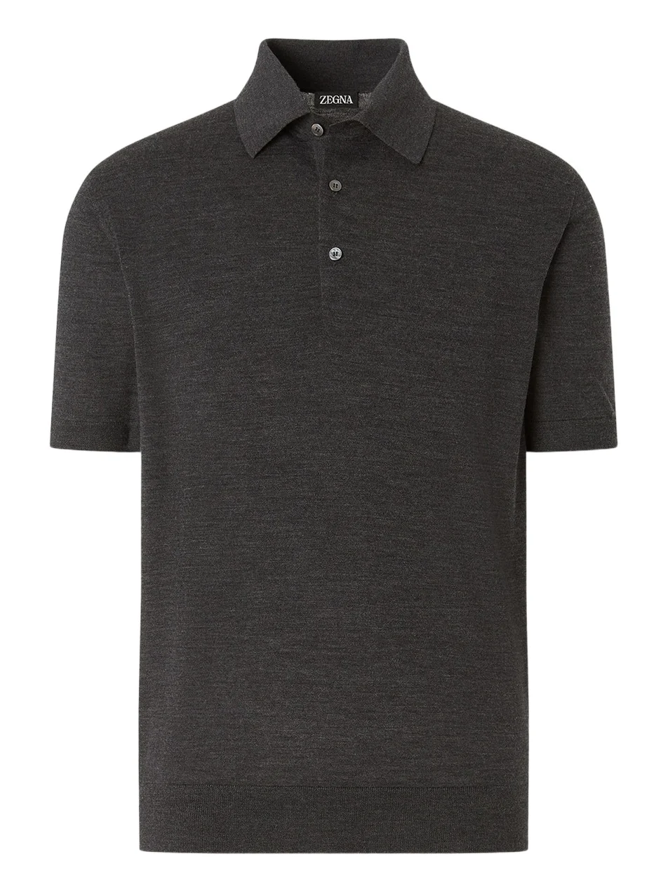 Zegna Men's Trofeo 15milmil15 Wool Polo Shirt