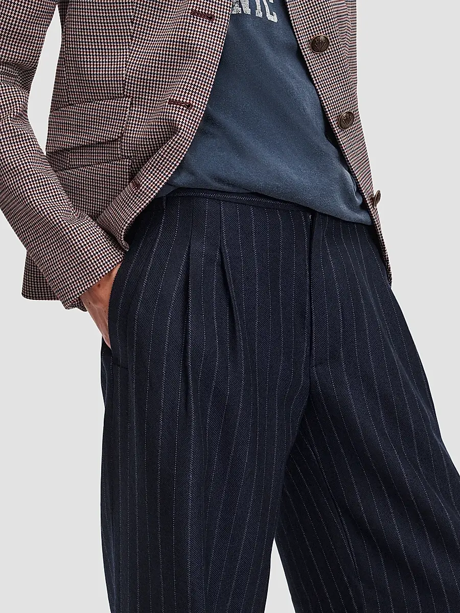 rag & bone Women's Lawrence Pinstripe Tailored Pants | Thumbnail 6