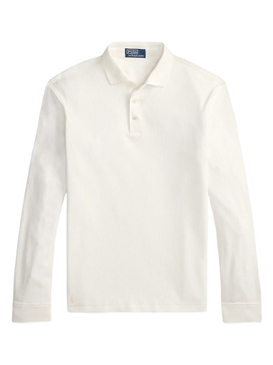Men's Standard-Fit Waffle-Knit Polo Shirt
