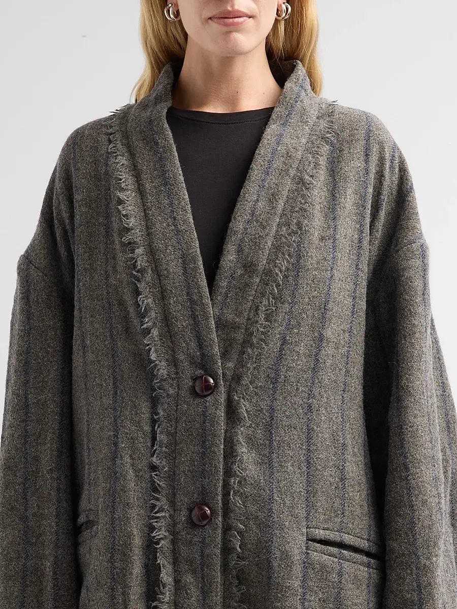 R13 Women's Striped Virgin Wool Cardigan | Thumbnail 5 R13 Women's Striped Virgin Wool Cardigan | Thumbnail 5