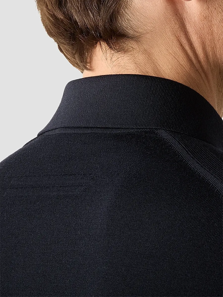 Zegna Men's Trofeo 15milmil15 Wool Polo Shirt | Thumbnail 4