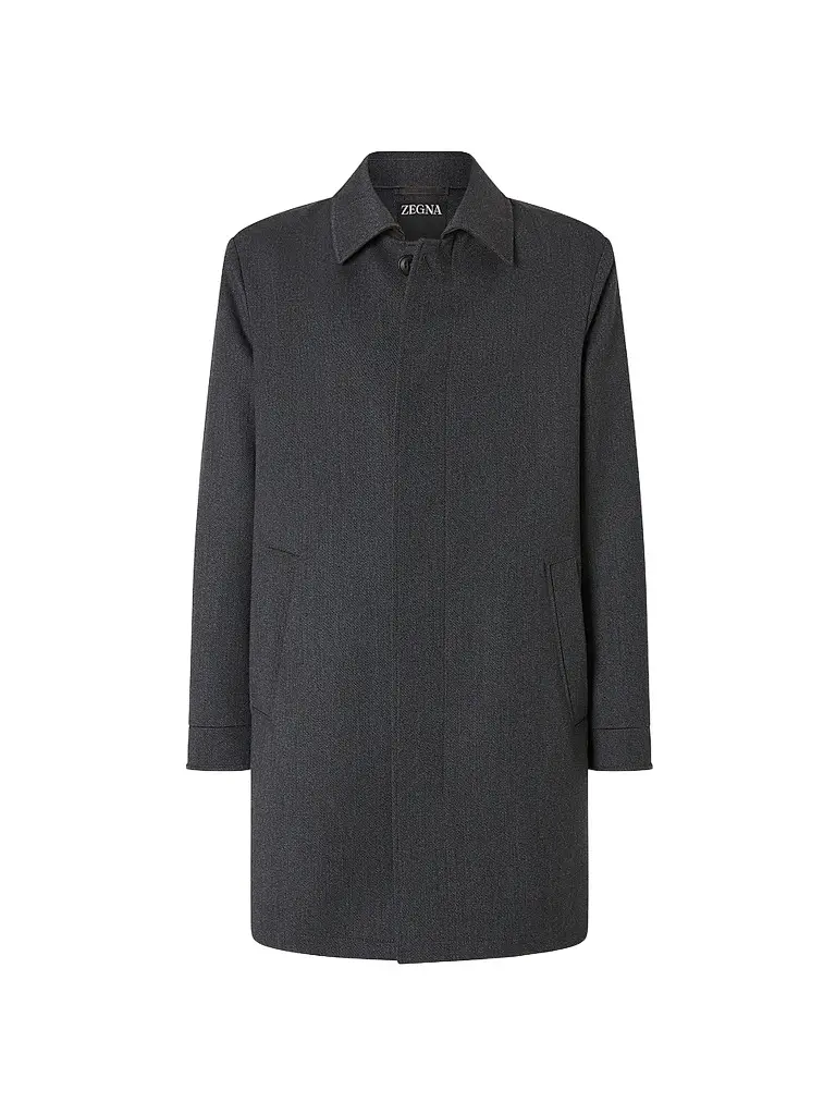 Zegna Men's Wool and Cashmere Trenchcoat