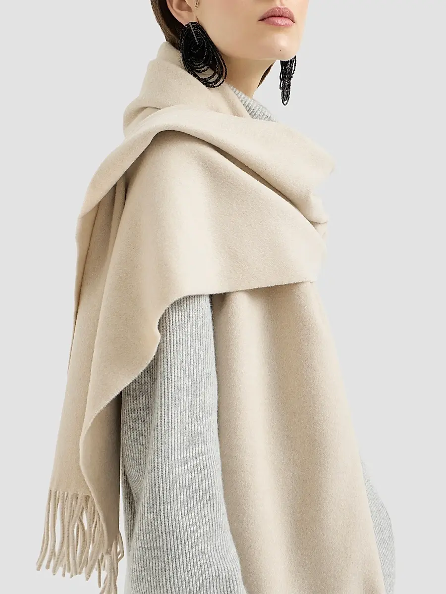 Brunello Cucinelli Women's Cashmere Scarf | Thumbnail 2 Brunello Cucinelli Women's Cashmere Scarf | Thumbnail 2