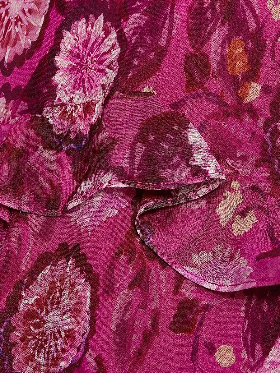 Saloni Women's Sarita Floral Silk Maxi Dress | Thumbnail 7 Saloni Women's Sarita Floral Silk Maxi Dress | Thumbnail 7