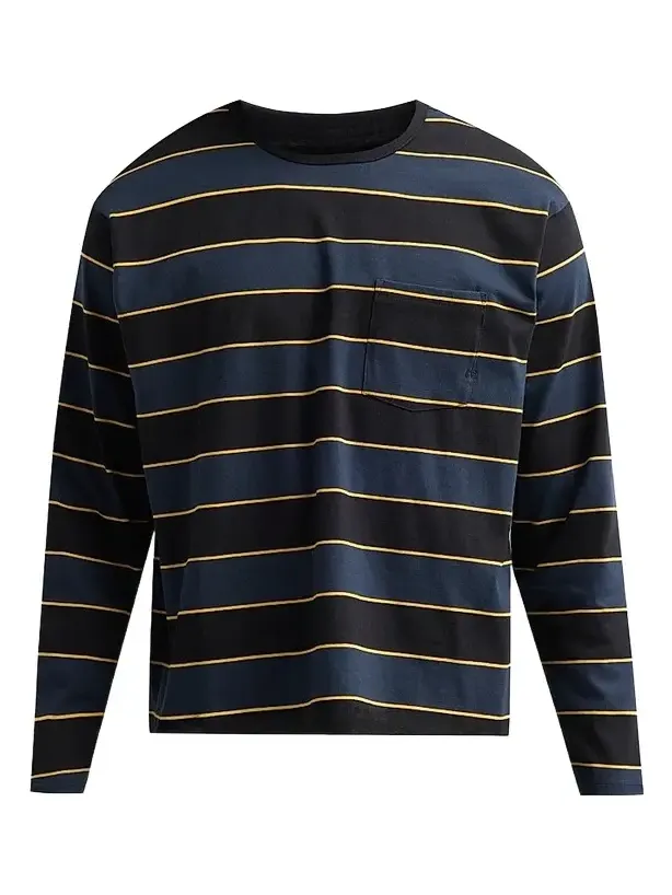 rag & bone Men's Boxy Stripe Cotton Crewneck T-Shirt