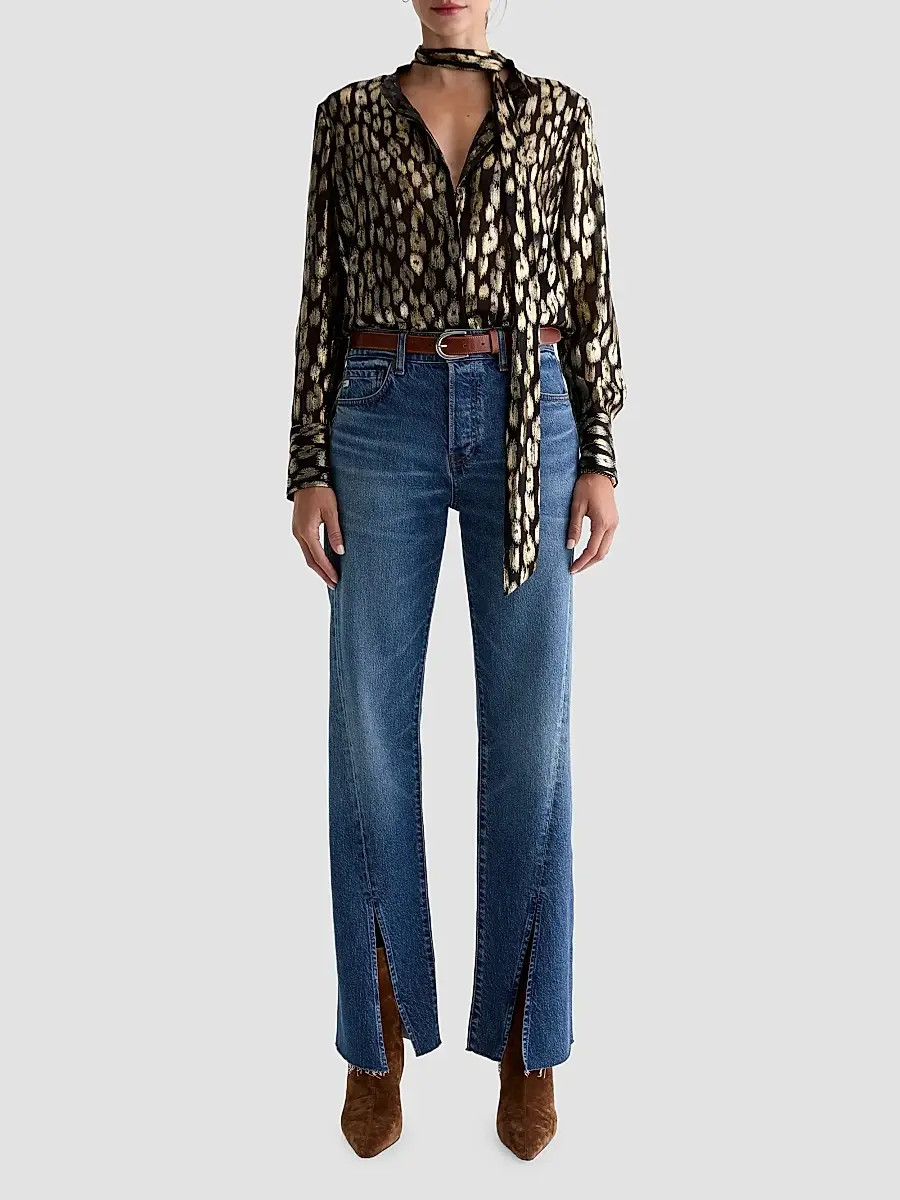 AG Jeans Women's Sydney High-Rise Straight-Leg Jeans | Thumbnail 2 AG Jeans Women's Sydney High-Rise Straight-Leg Jeans | Thumbnail 2