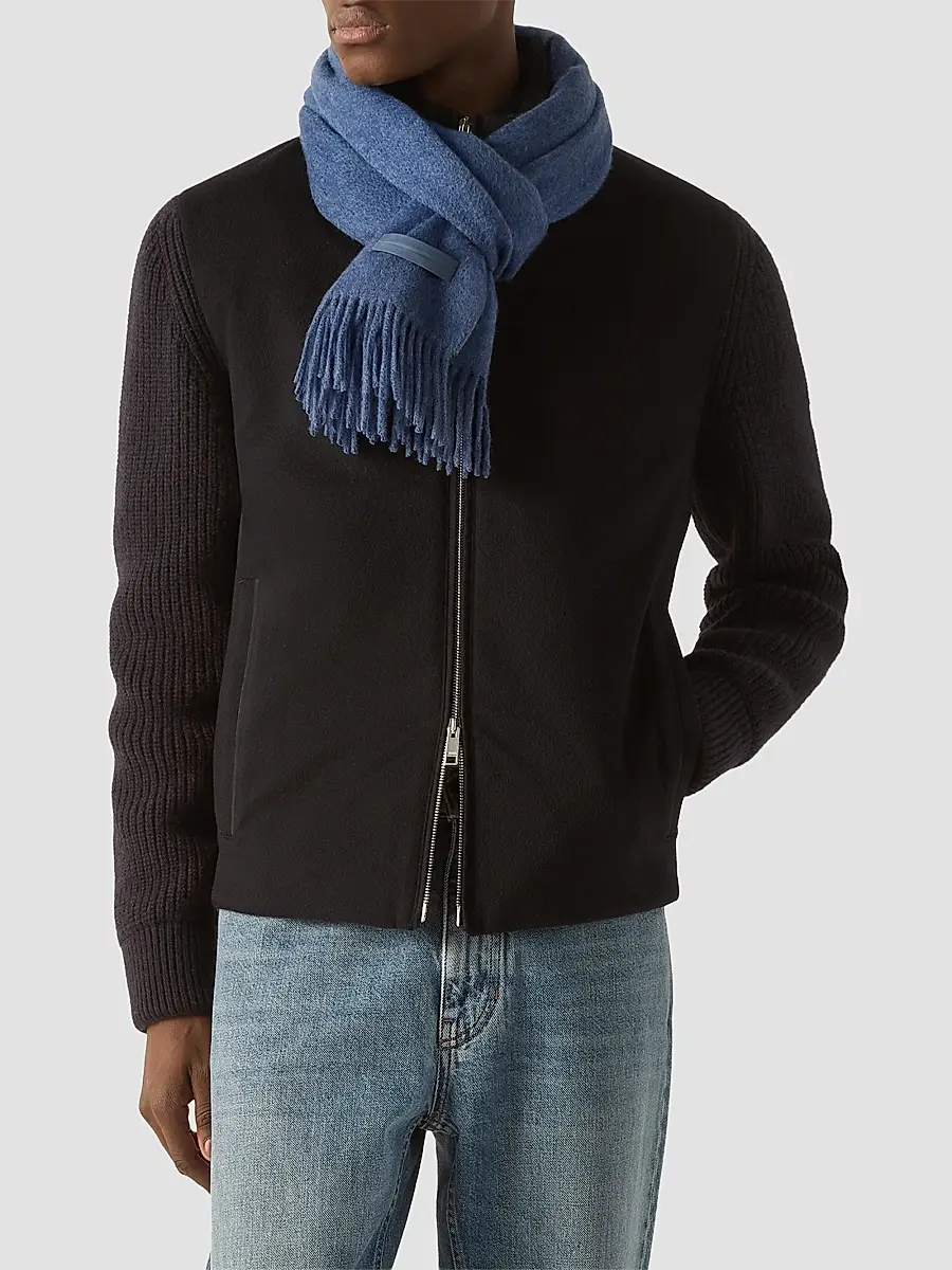 Zegna Men's Oasi Cashmere Scarf | Thumbnail 2