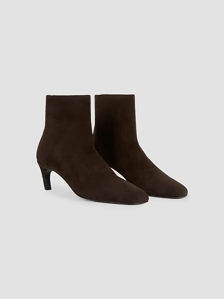 TOTEME Women's Suede Zip-Up Ankle Boots | Thumbnail 2