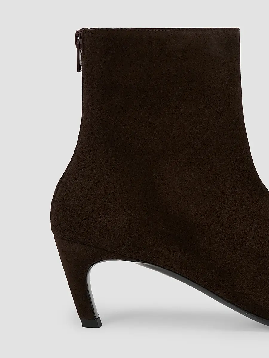 TOTEME Women's Suede Zip-Up Ankle Boots | Thumbnail 5