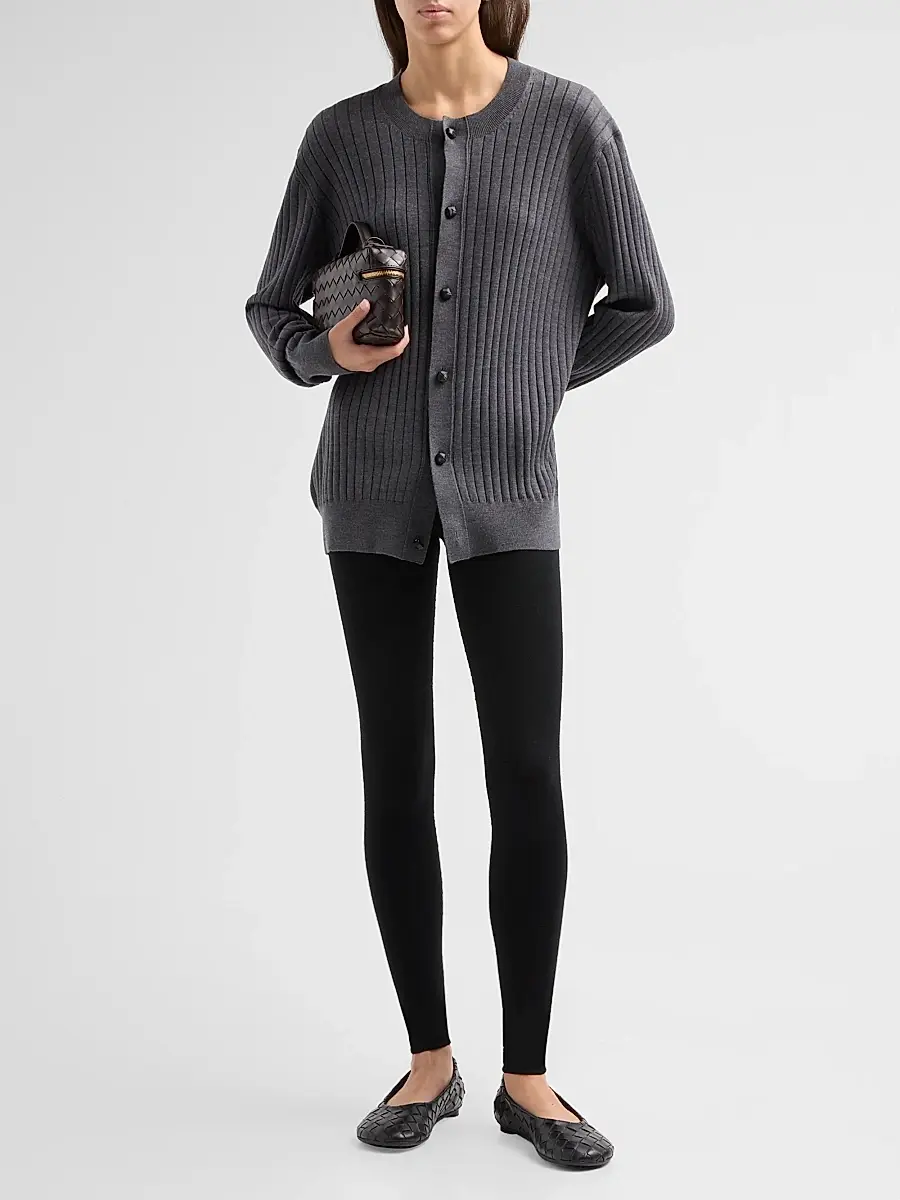 Bottega Veneta Women's Seamless Wool Leggings | Thumbnail 2