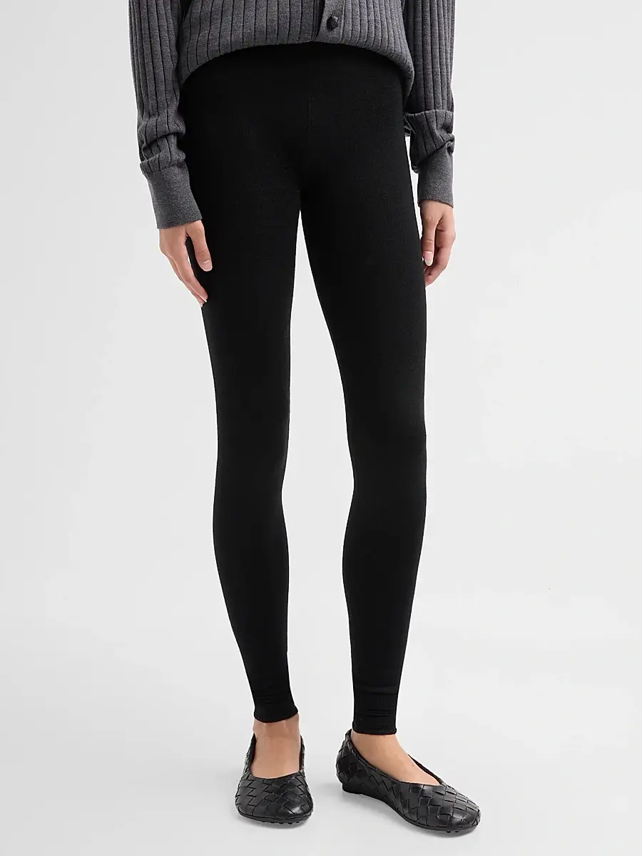 Bottega Veneta Women's Seamless Wool Leggings | Thumbnail 4