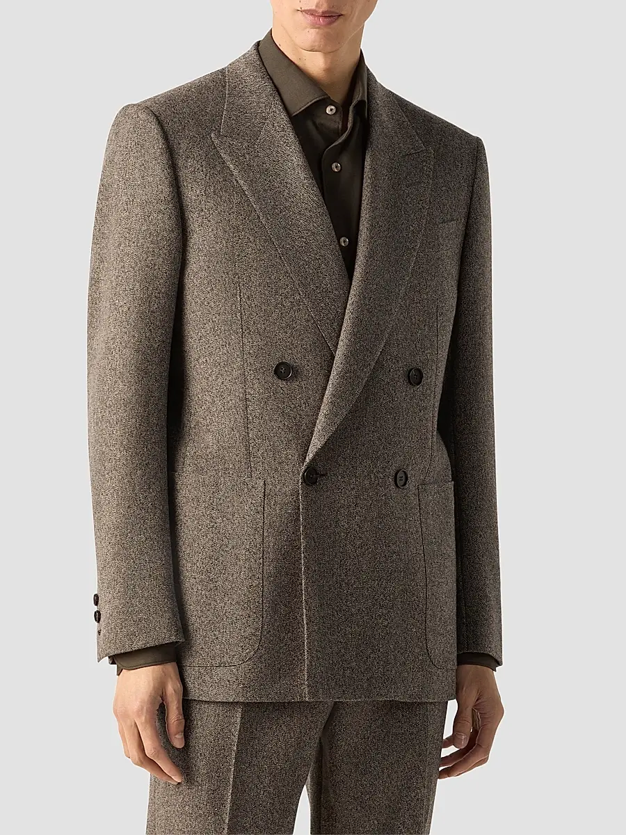 Zegna Men's Wool and Cashmere Jacket | Thumbnail 4 Zegna Men's Wool and Cashmere Jacket | Thumbnail 4