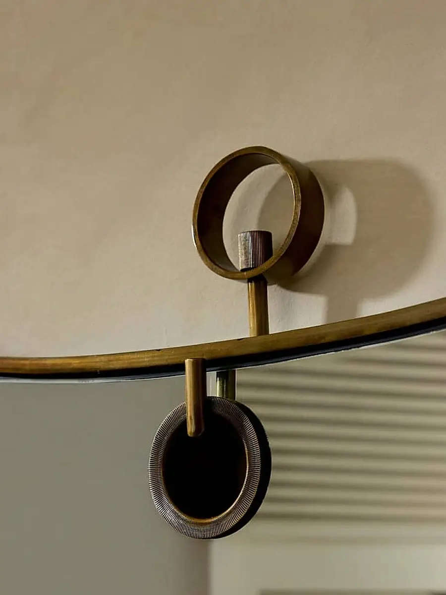 Arteriors Lennox Antique Brass Iron Irregular Mirror | Thumbnail 6 Arteriors Lennox Antique Brass Iron Irregular Mirror | Thumbnail 6