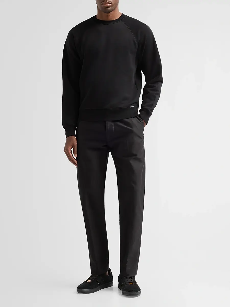 Tom Ford Men's Crewneck Cotton Sweatshirt | Thumbnail 2 Tom Ford Men's Crewneck Cotton Sweatshirt | Thumbnail 2