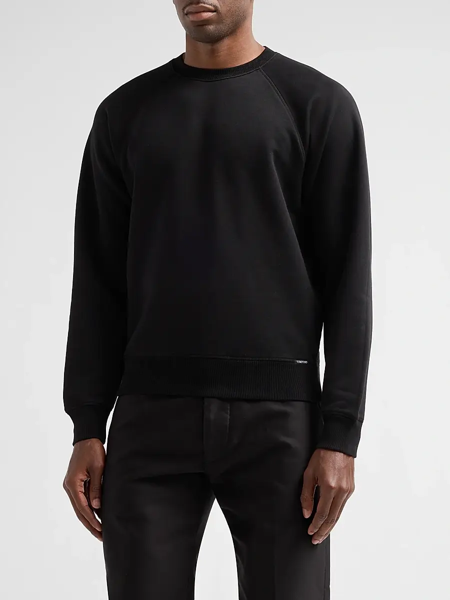 Tom Ford Men's Crewneck Cotton Sweatshirt | Thumbnail 4 Tom Ford Men's Crewneck Cotton Sweatshirt | Thumbnail 4