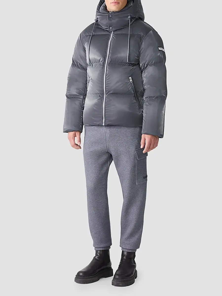 Mackage Men's Kent High-Gloss Hooded Down Jacket | Thumbnail 2 Mackage Men's Kent High-Gloss Hooded Down Jacket | Thumbnail 2