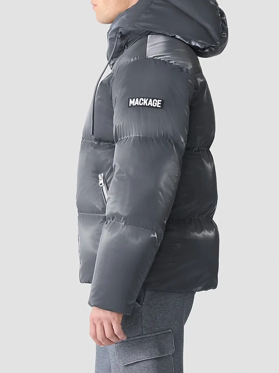 Mackage Men's Kent High-Gloss Hooded Down Jacket | Thumbnail 8 Mackage Men's Kent High-Gloss Hooded Down Jacket | Thumbnail 8