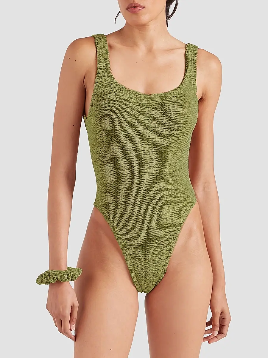 Hunza G Women's Squareneck One-Piece Swimsuit | Thumbnail 2 Hunza G Women's Squareneck One-Piece Swimsuit | Thumbnail 2