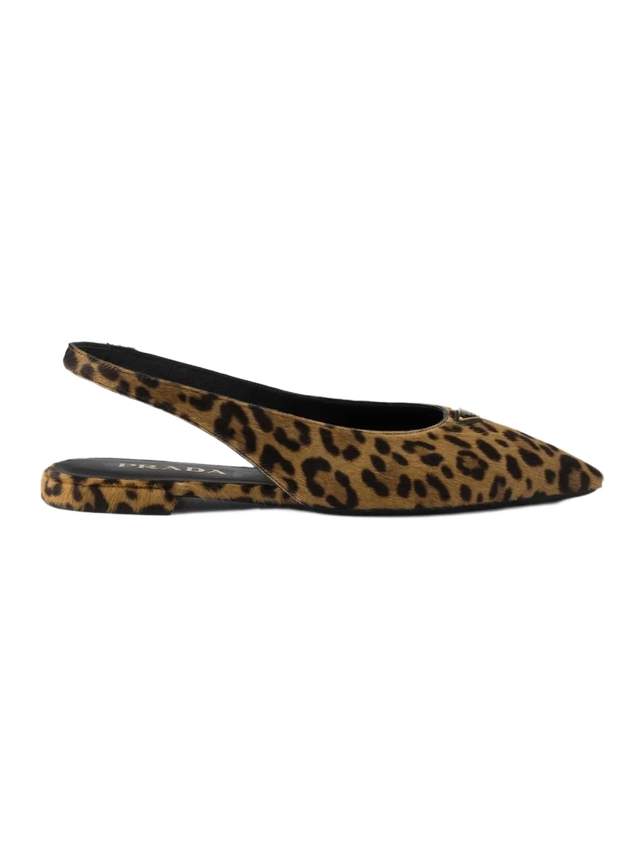 Women's Printed Leather Ballerinas Women's Printed Leather Ballerinas