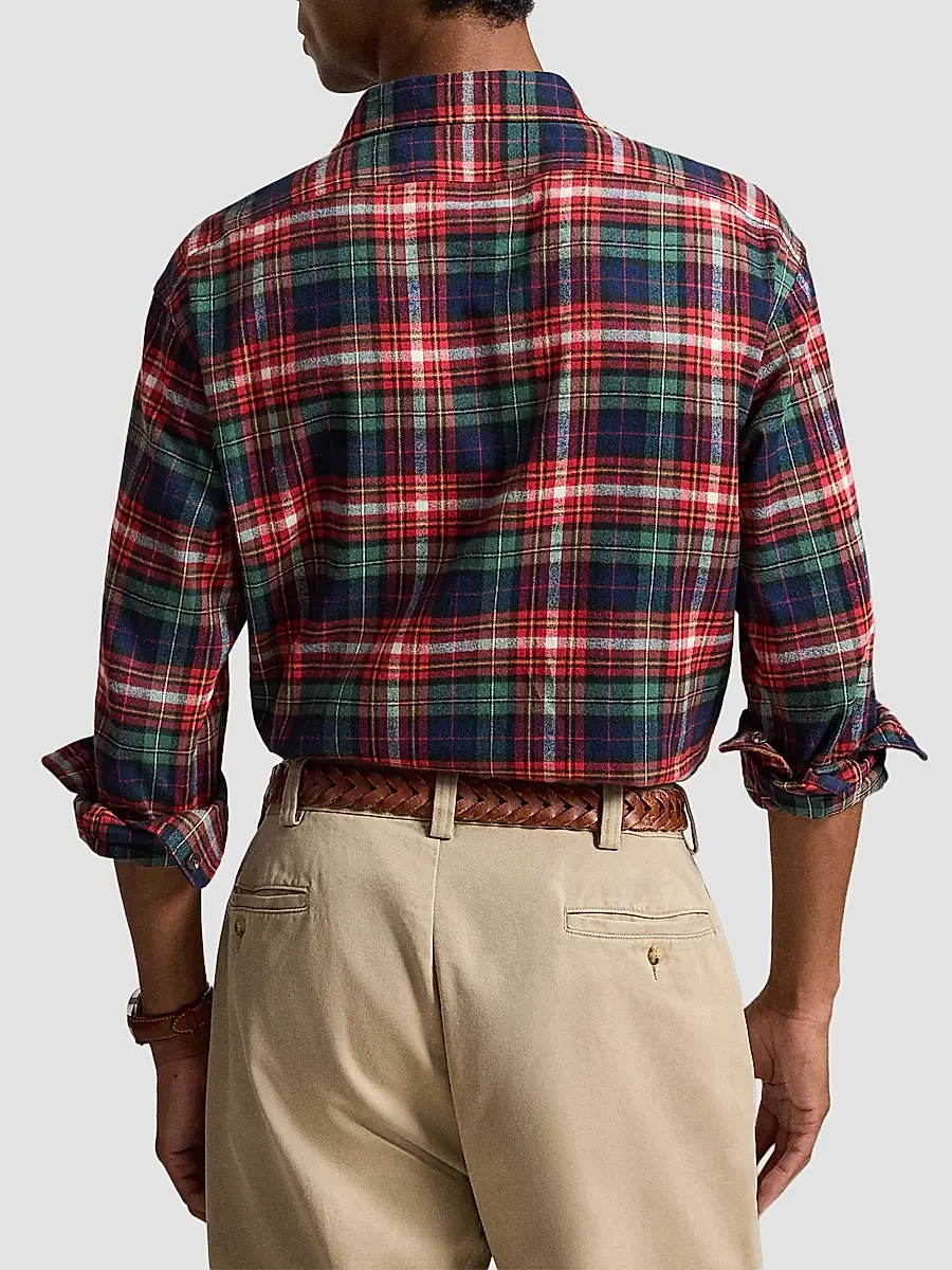 Polo Ralph Lauren Men's Classic-Fit Plaid Flannel Workshirt | Thumbnail 3 Polo Ralph Lauren Men's Classic-Fit Plaid Flannel Workshirt | Thumbnail 3