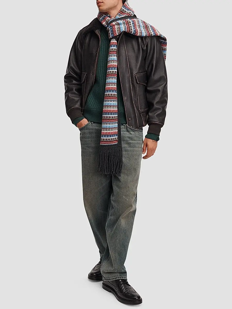 rag & bone Men's Theo Wool-Cashmere-Blend V-Neck Sweater | Thumbnail 2