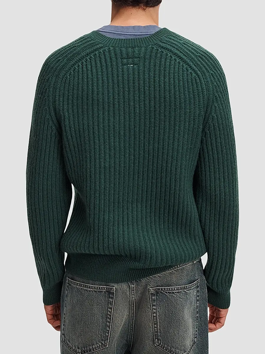 rag & bone Men's Theo Wool-Cashmere-Blend V-Neck Sweater | Thumbnail 3