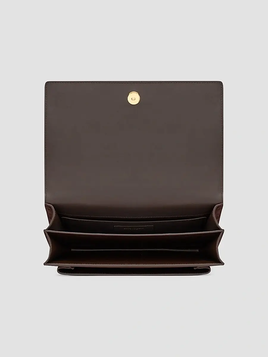 Saint Laurent Women's Sunset Medium Crossbody Bag in Suede - Arabica | Thumbnail 4