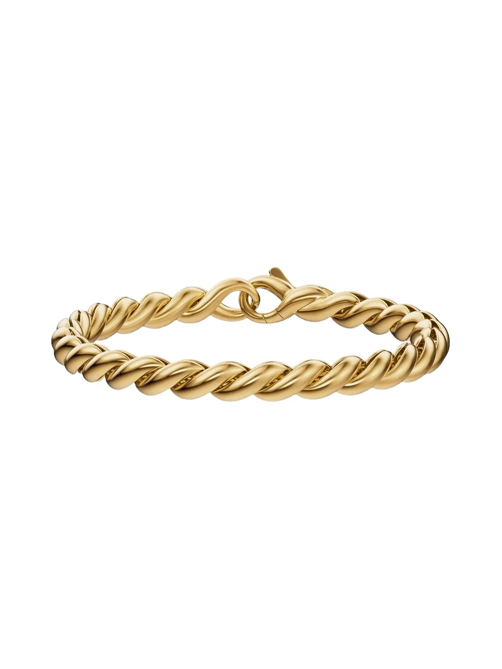 David Yurman Women's Sculpted Cable Chain Bracelet in 18K Yellow Gold, 5.7MM