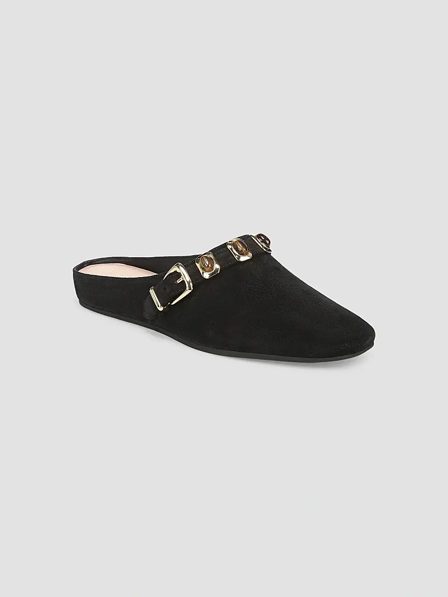 Veronica Beard Women's Narcisa Suede Mule Clogs | Thumbnail 2 Veronica Beard Women's Narcisa Suede Mule Clogs | Thumbnail 2