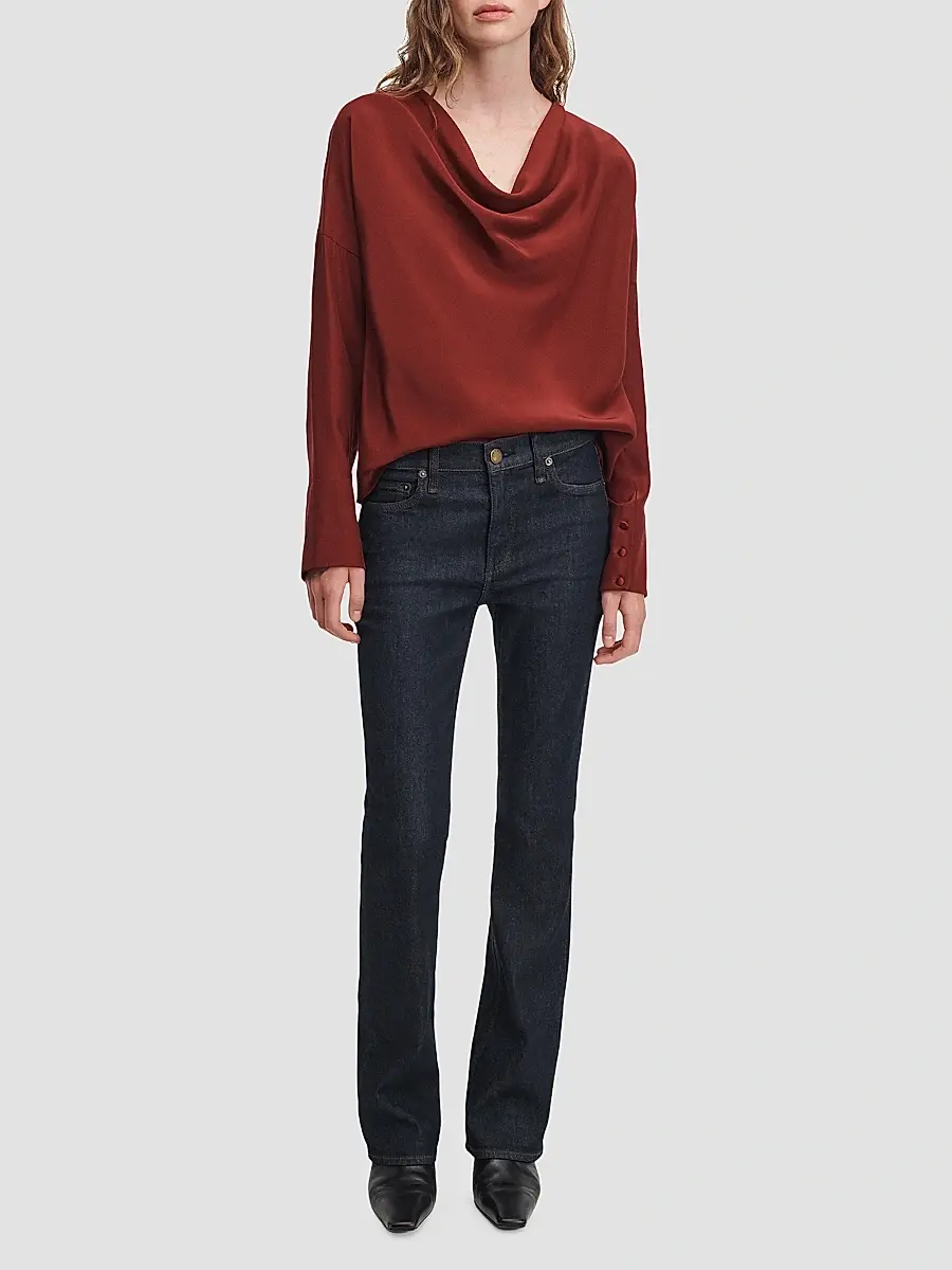 rag & bone Women's Vinnie Silk Blouse | Thumbnail 2 rag & bone Women's Vinnie Silk Blouse | Thumbnail 2