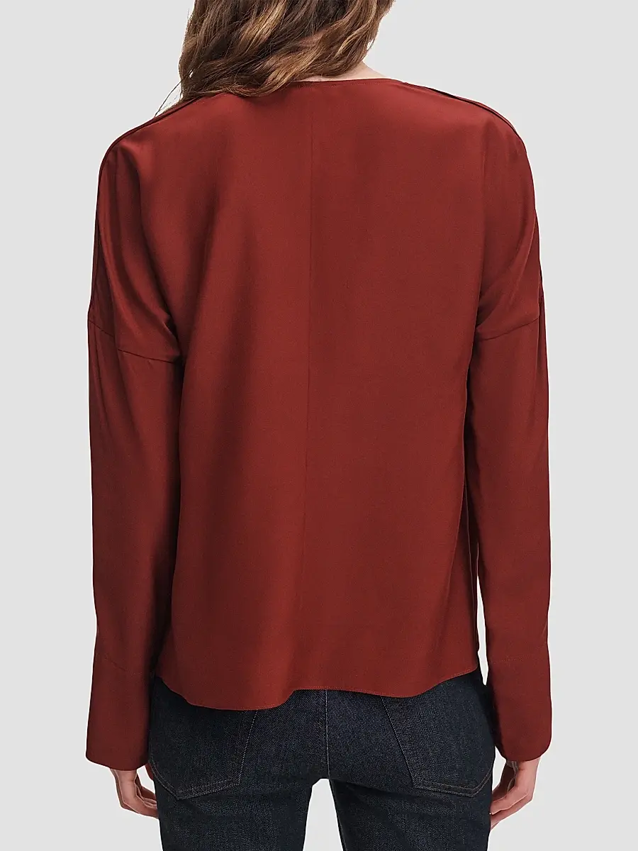 rag & bone Women's Vinnie Silk Blouse | Thumbnail 3 rag & bone Women's Vinnie Silk Blouse | Thumbnail 3