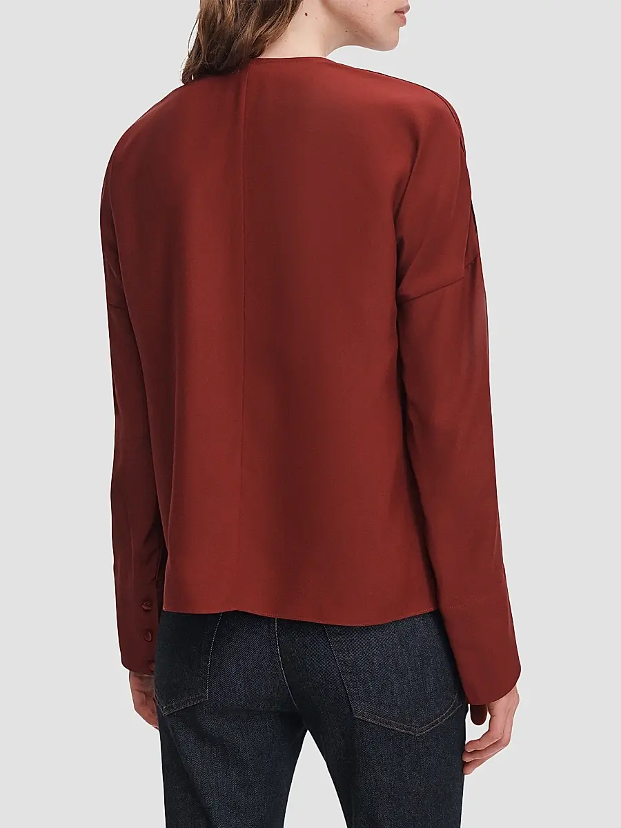 rag & bone Women's Vinnie Silk Blouse | Thumbnail 8 rag & bone Women's Vinnie Silk Blouse | Thumbnail 8