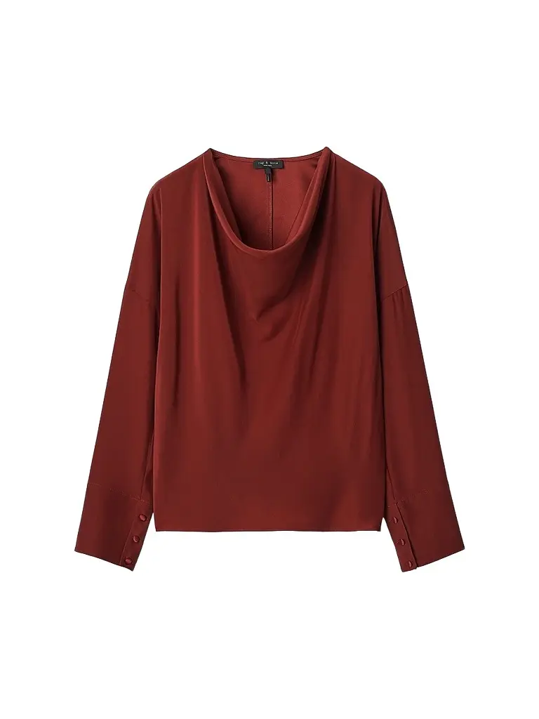 rag & bone Women's Vinnie Silk Blouse