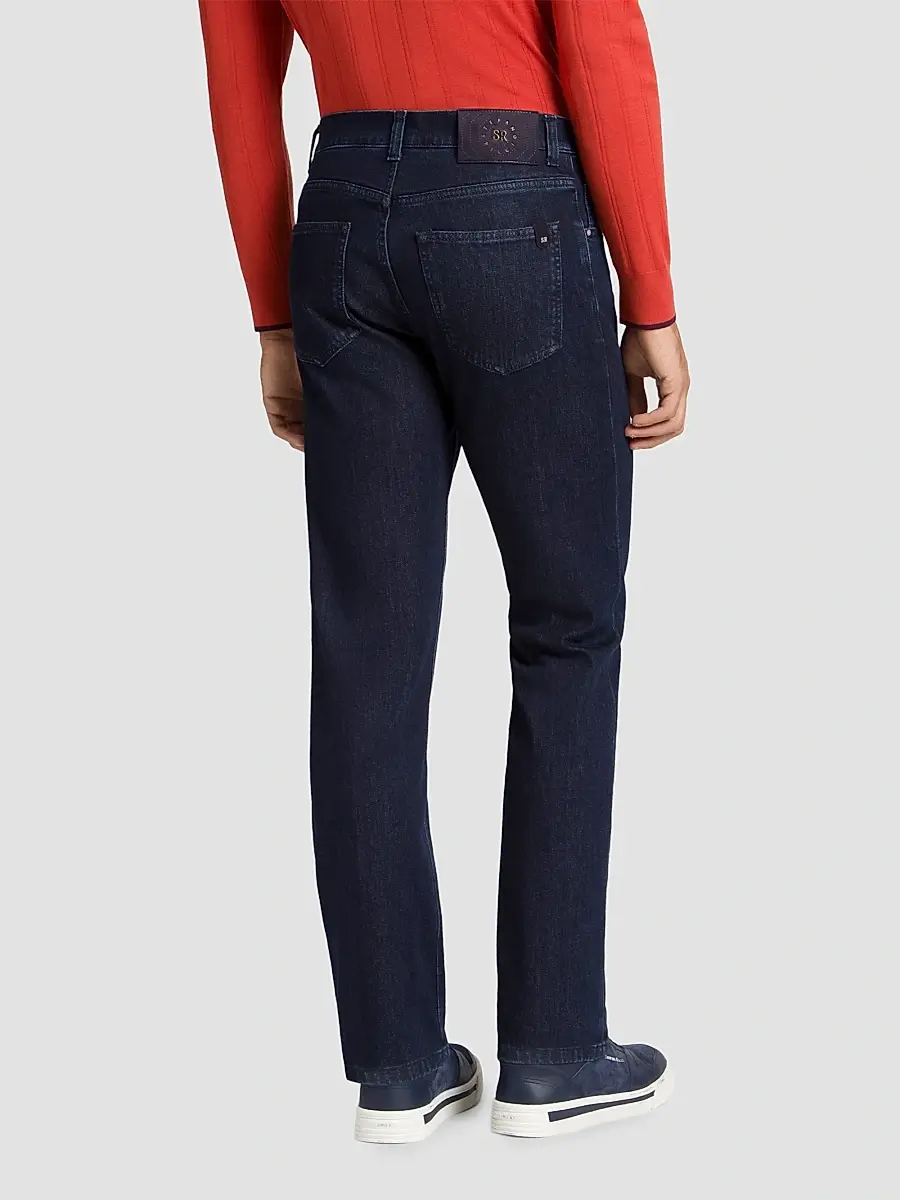 Stefano Ricci Men's Cotton Blend Tapered Jeans | Thumbnail 3
