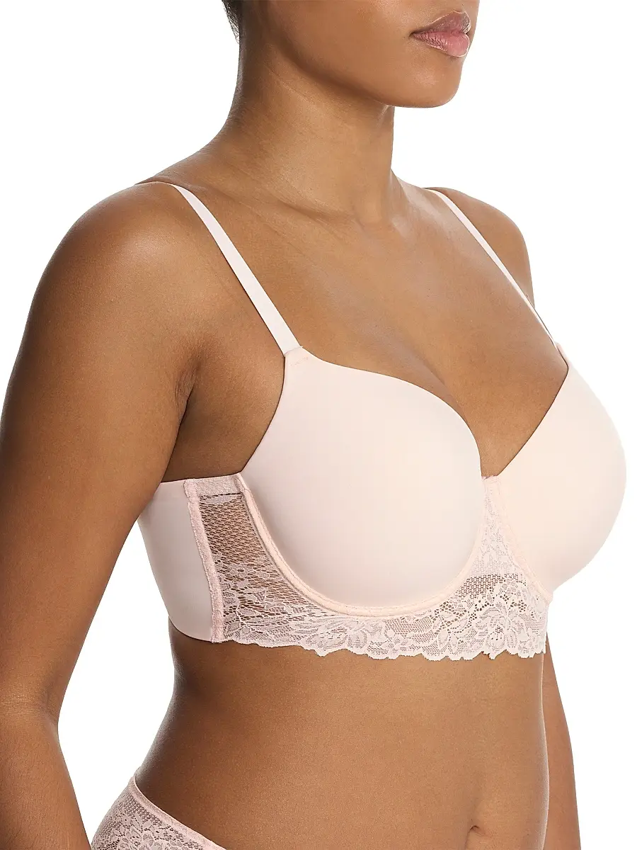 Natori Women's Heavenly Full Coverage Longline Lace T-Shirt Bra | Thumbnail 2 Natori Women's Heavenly Full Coverage Longline Lace T-Shirt Bra | Thumbnail 2